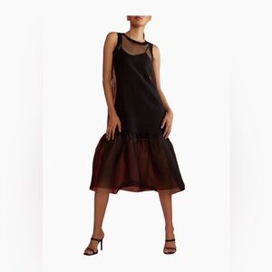 $425 Cynthia Rowley
Sheer Organza Midi Dress size M